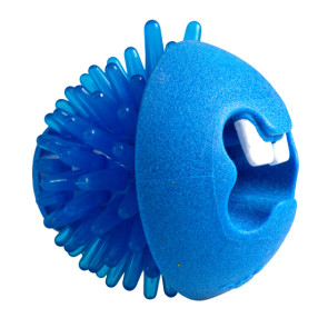 Rogz Fred Treat Dispensing Ball Dog Toy - Blue