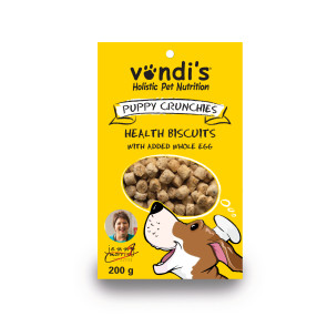 Vondi's Jenny Morris Puppy Crunchies Dog Biscuits - 200g
