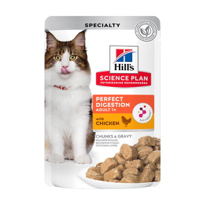 Hill's Science Plan Perfect Digestion Chicken Adult Cat Wet Food Pouches