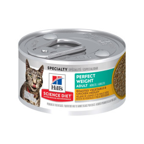 Hill's Science Diet Perfect Weight Vegetable & Chicken Adult Canned Cat Food-79g