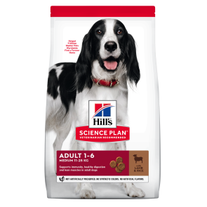 Hill's Science Plan Lamb & Rice Adult Medium Breed Dog Food -12kg