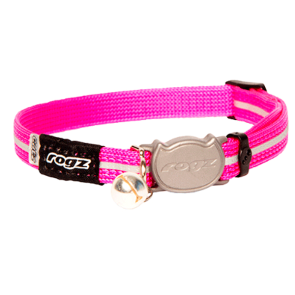 Rogz Alleycat Breakaway Cat Collar-Pink